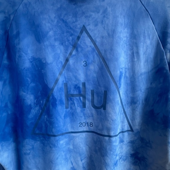 Adidas X Pharrell Williams “Hu Holi” Blue Tie Dye Shirt Large EUC! - Picture 7 of 9